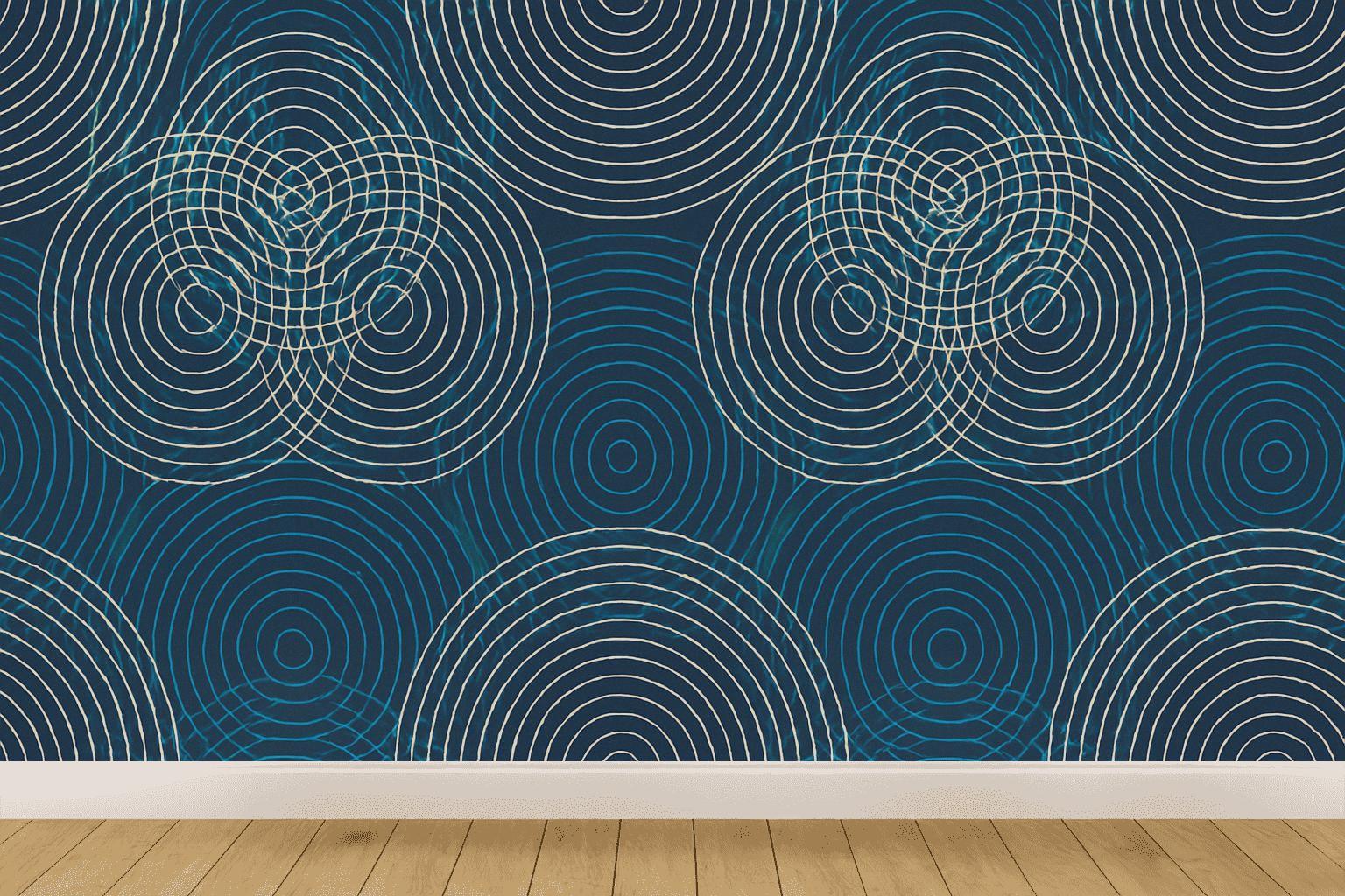 Moire Orbit Interference Grid premium wall decorations
