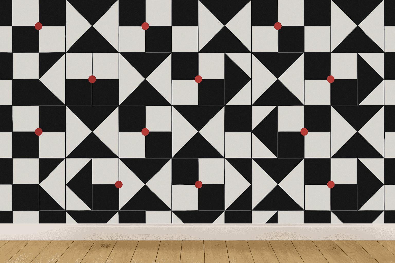 Binary Star Checker Ripple personalized wall coverings