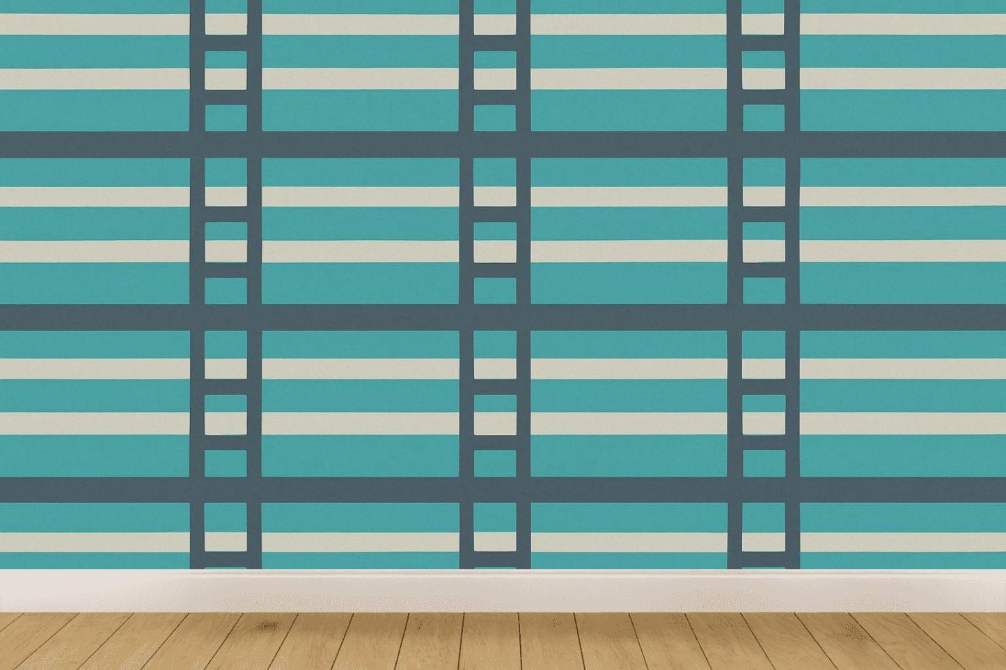 Comet Tail Stripe Ladder trendy peel wallpapers