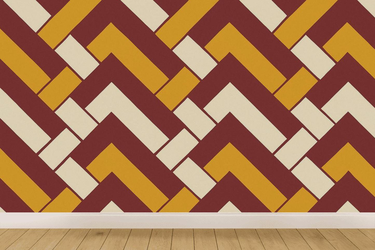 Stair Step Ribbon Weave personalized wall coverings