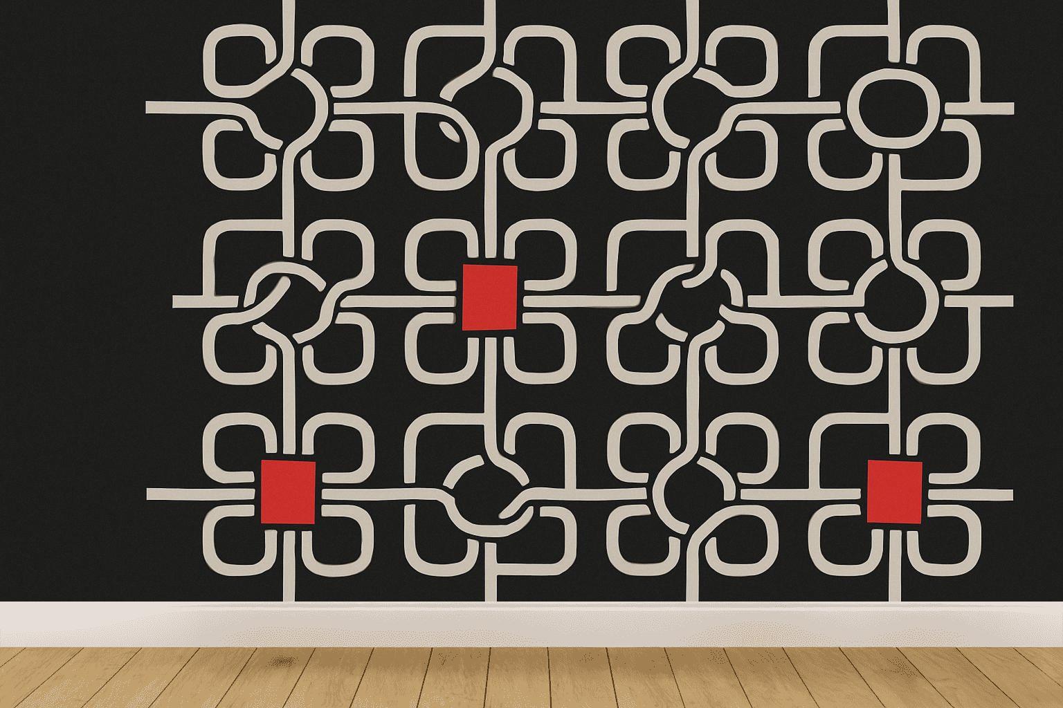 Square Knot Grid stylish home wallpapers