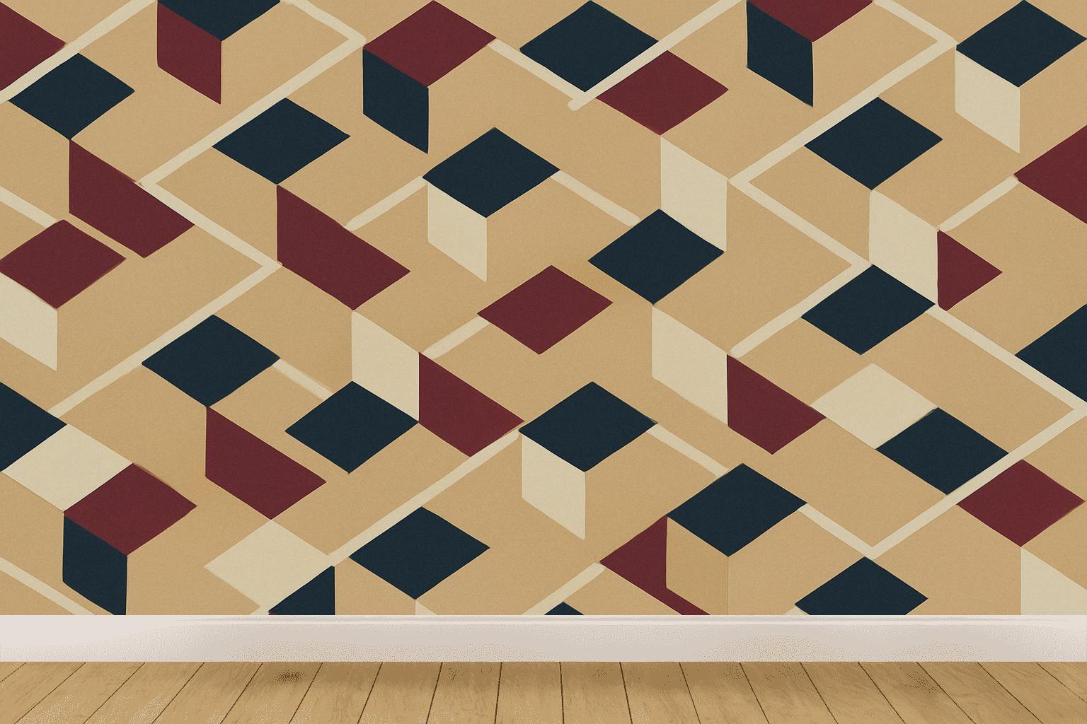 Sheared Square Ladder wallpapers for interior design