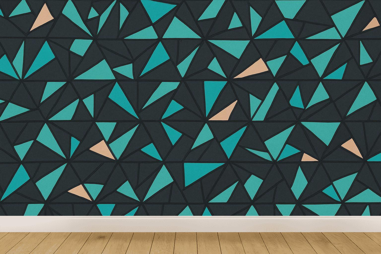 Triangular Shard Mosaic trendy peel wallpapers