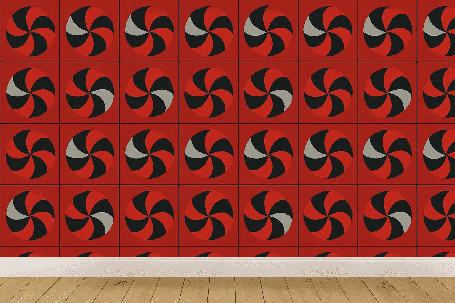 Radial Pinwheel Register wallpapers for interior design