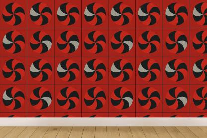 Radial Pinwheel Register wallpapers for interior design