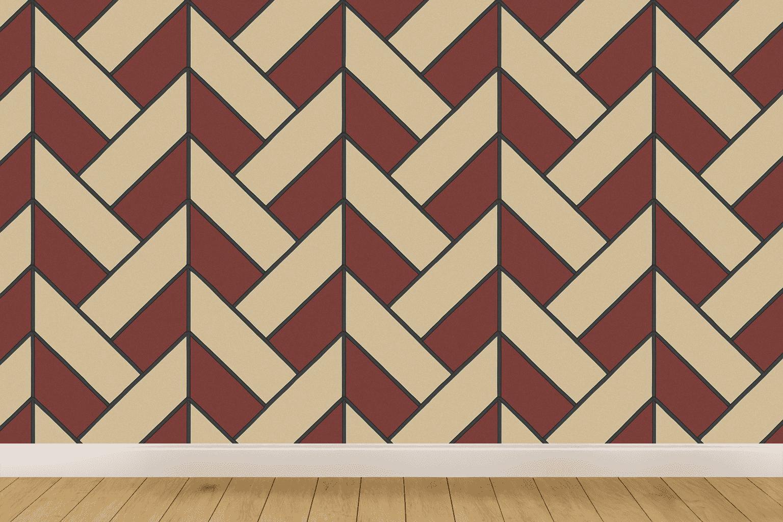 Rhombus Flipbook Tessellation designer printed wallpapers