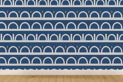 Nested Arc Ladder Stripes decorative wall murals