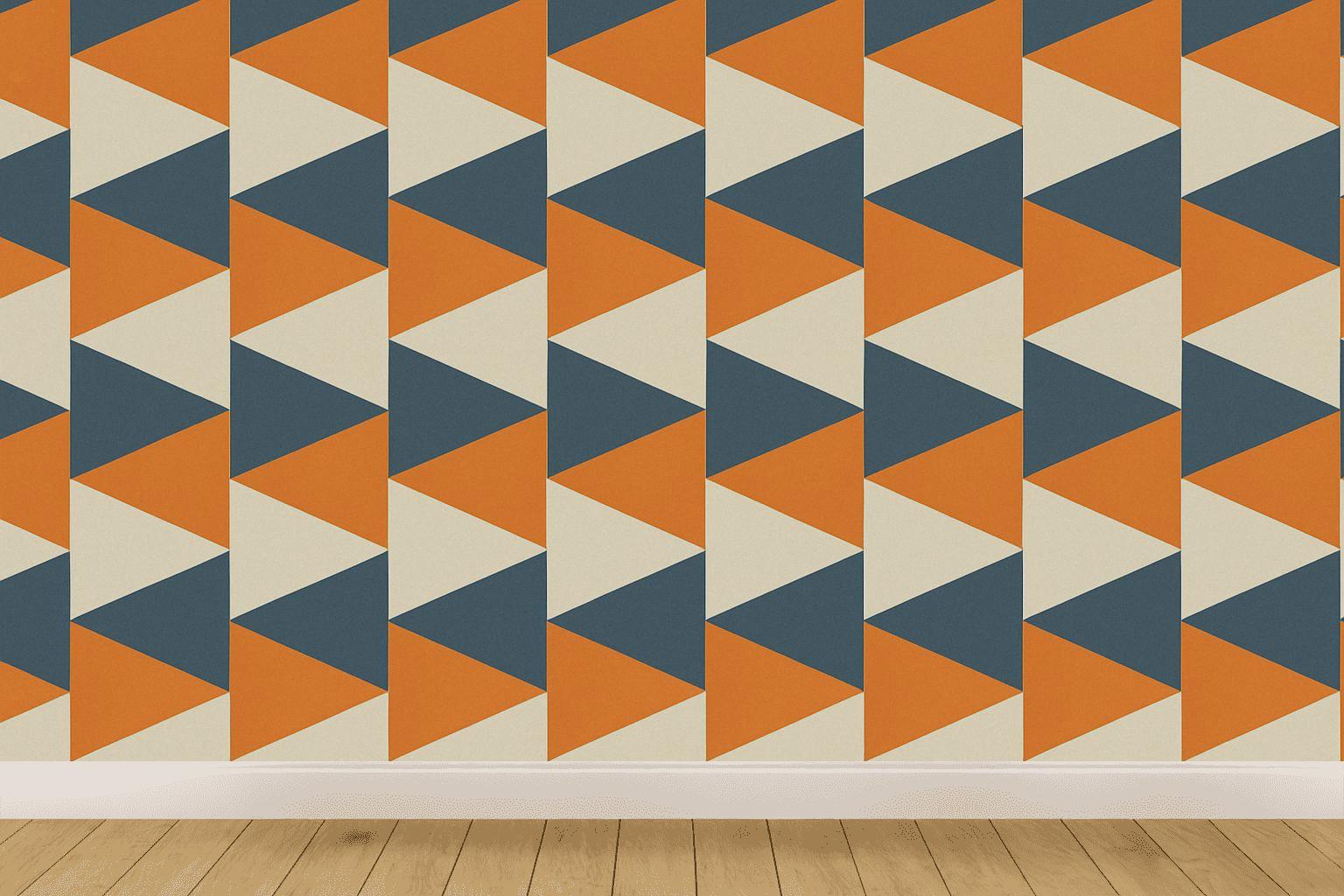 Sawtooth Ribbon Phase Shift personalized wall coverings