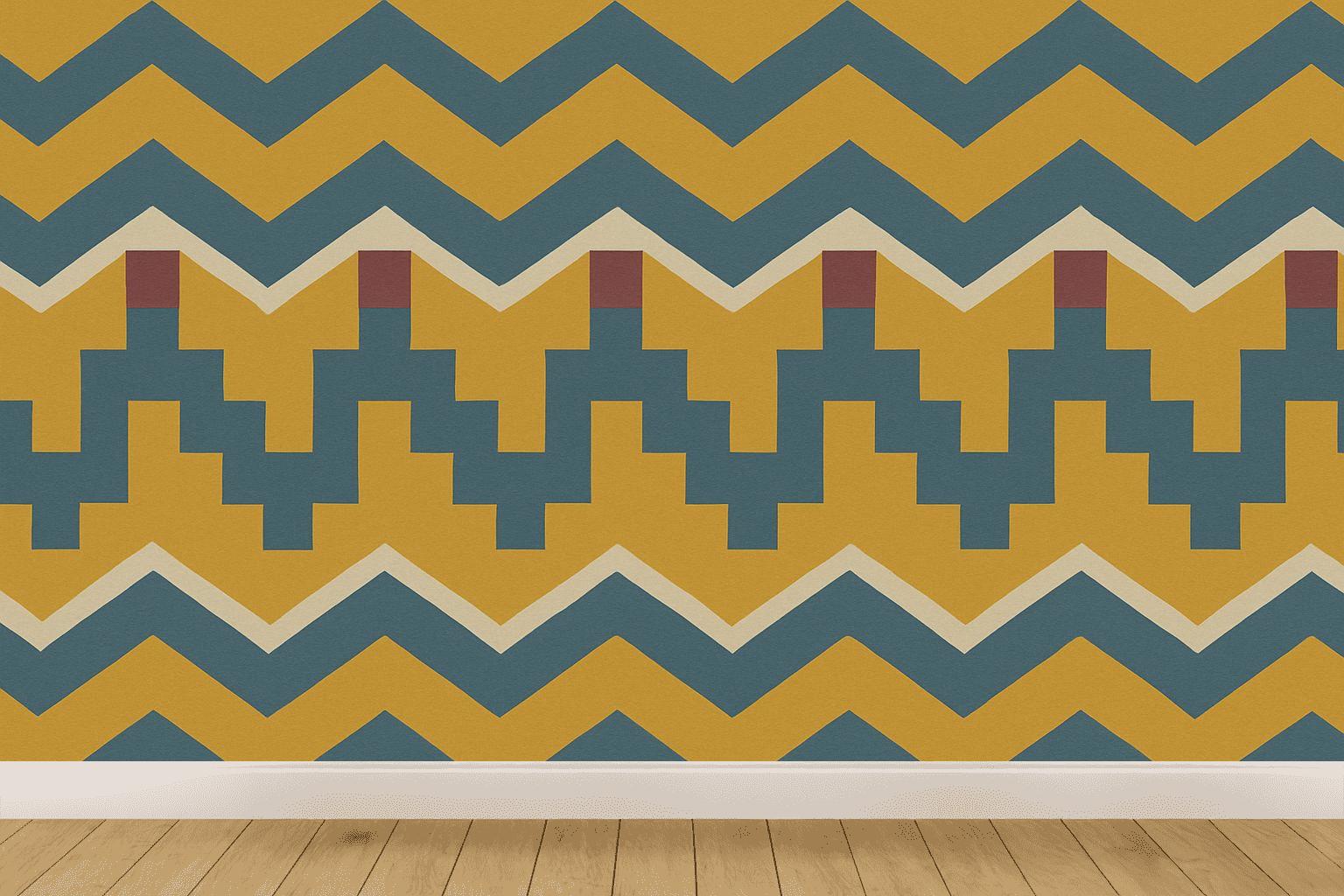 Zigzag Step Ladder Bands unique pattern wallpapers