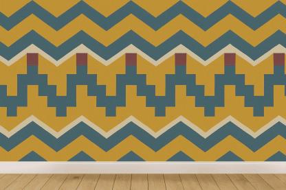 Zigzag Step Ladder Bands unique pattern wallpapers
