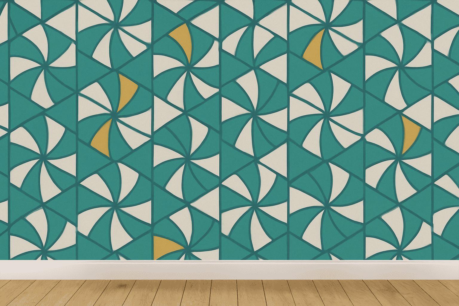 Hex Pinwheel Register trendy peel wallpapers