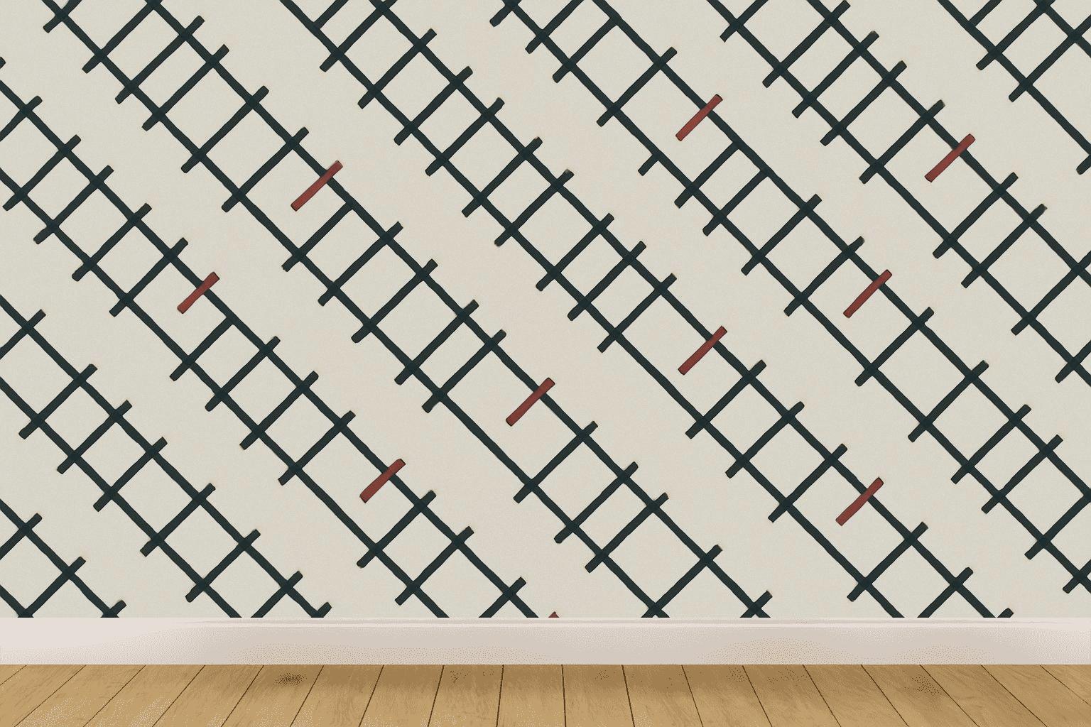 Diagonal Rail Interleave custom wallpapers