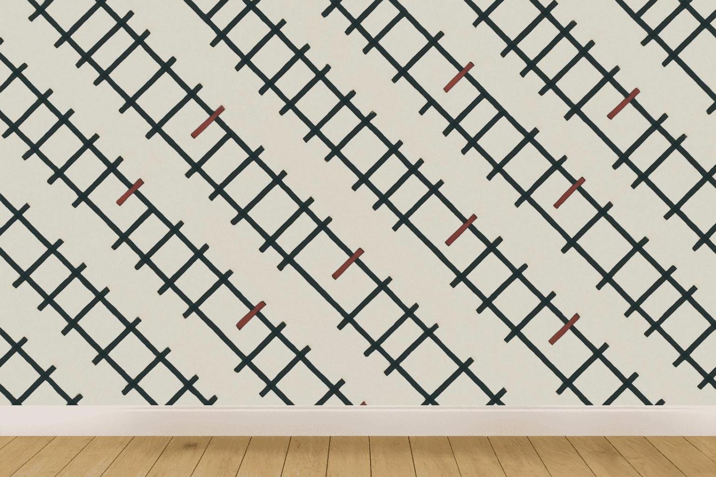 Diagonal Rail Interleave custom wallpapers