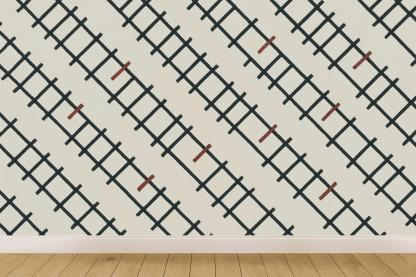 Diagonal Rail Interleave custom wallpapers