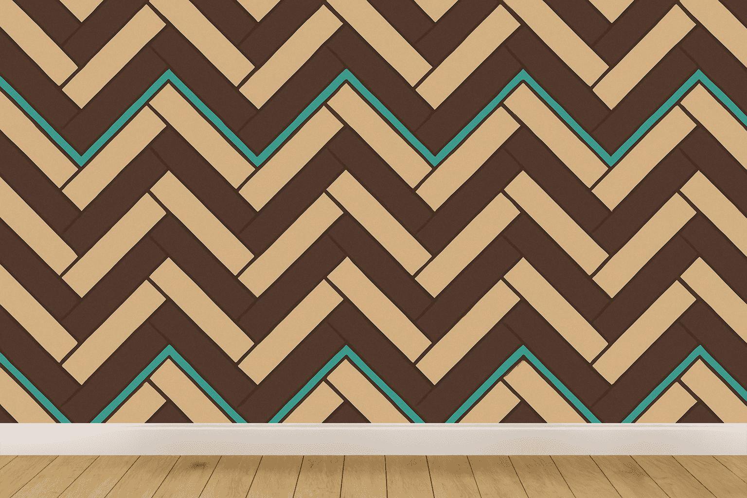 Herringbone Tile Ripple decorative wall murals