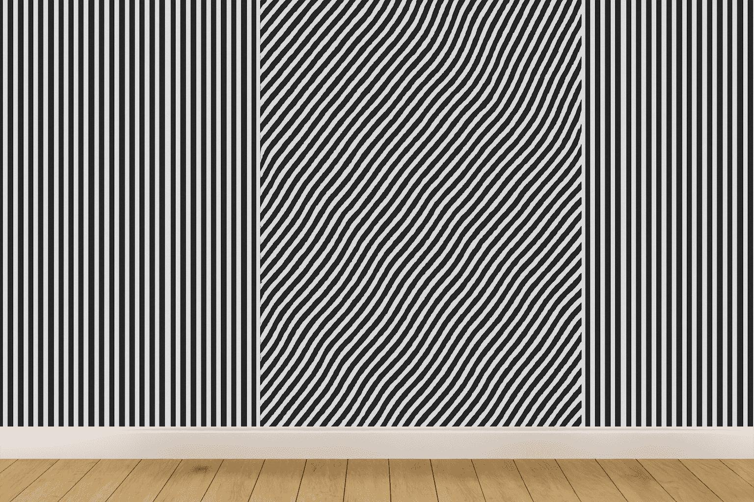 Moire Stripe Interference Map personalized wall coverings
