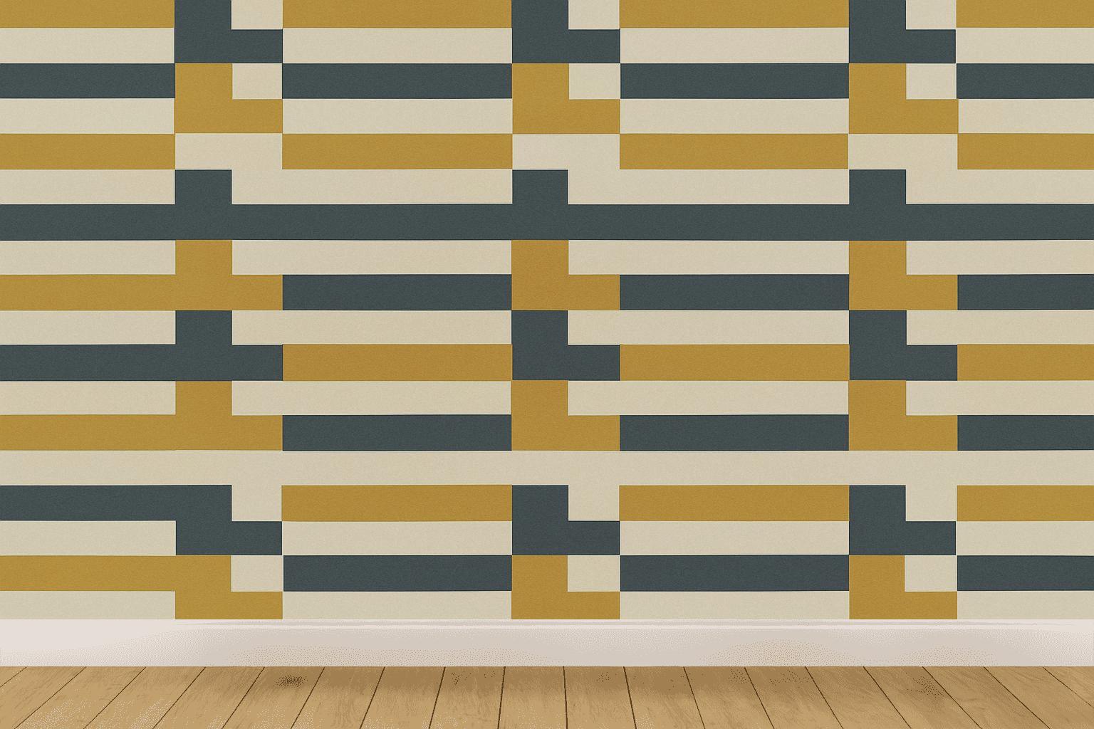 Orthogonal Step Stripe Relay premium wall decorations