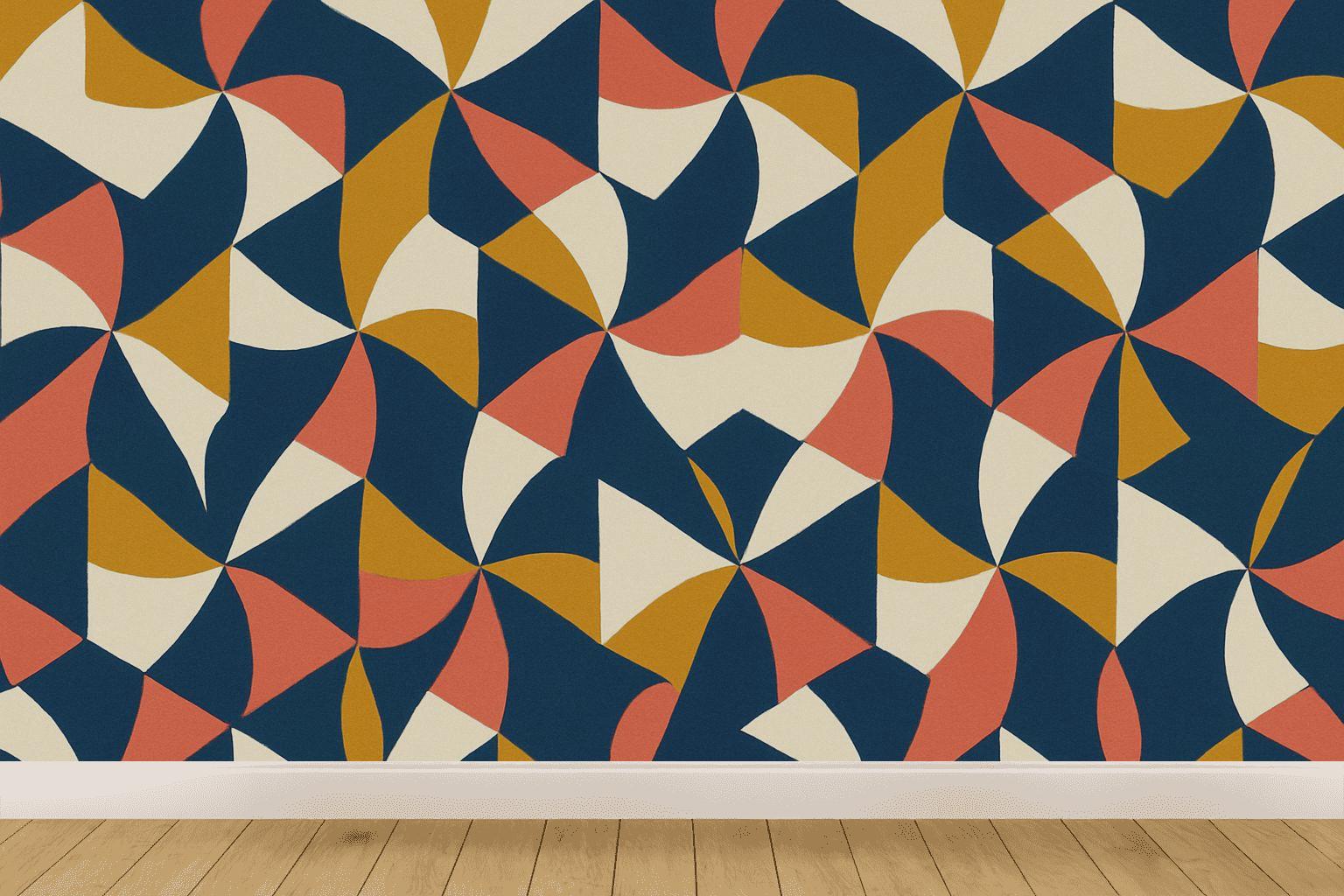 Hex Pinwheel Register decorative wall murals