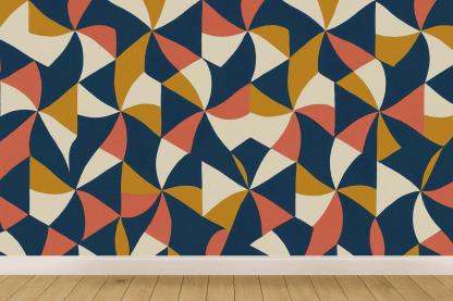 Hex Pinwheel Register decorative wall murals