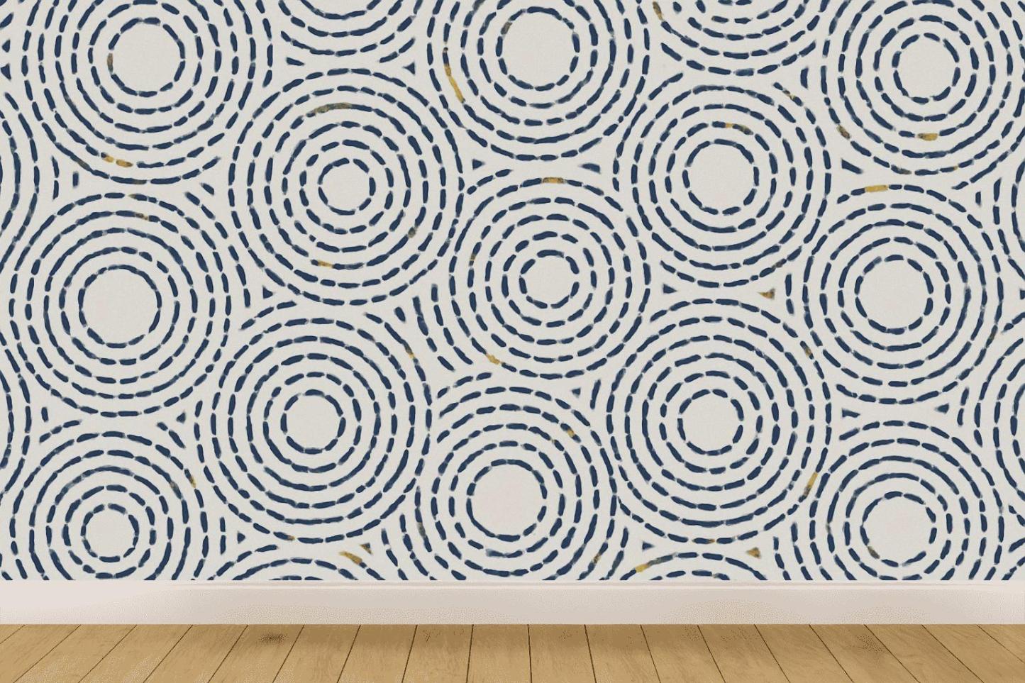 Concentric Dash Orbit Mesh trendy peel wallpapers