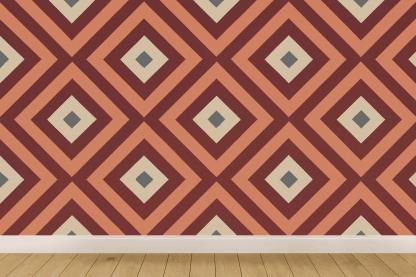 Nested Diamond Step Quilt custom wallpapers