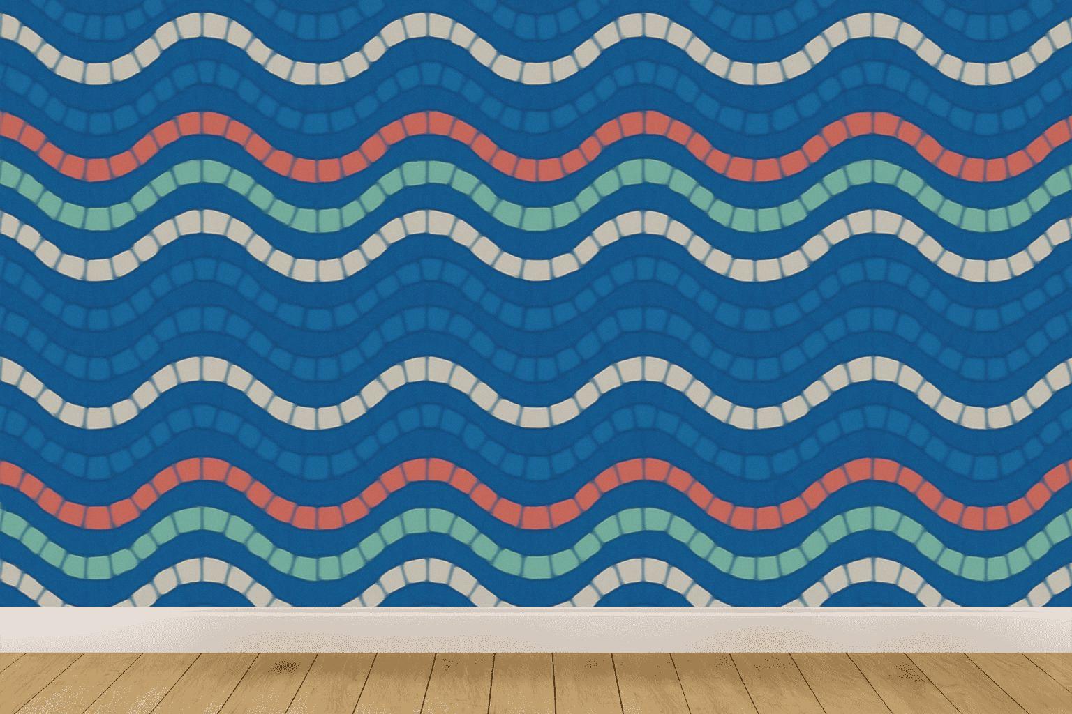 Sine Stripe Phase Stack premium wall decorations