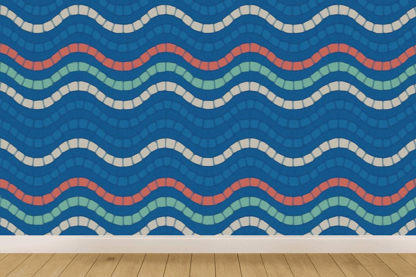 Sine Stripe Phase Stack premium wall decorations