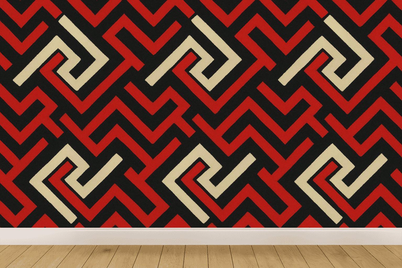 Recursive Edge Ladder Ziggrid decorative wall murals