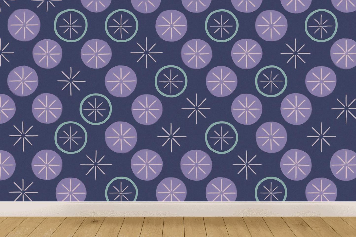Radial Spoke Register Tiles designer printed wallpapers