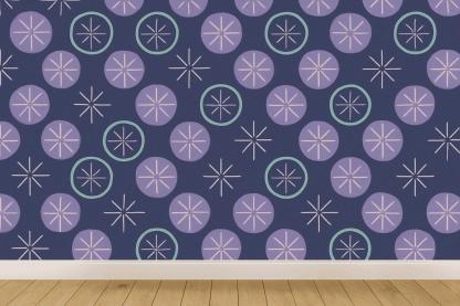 Radial Spoke Register Tiles designer printed wallpapers