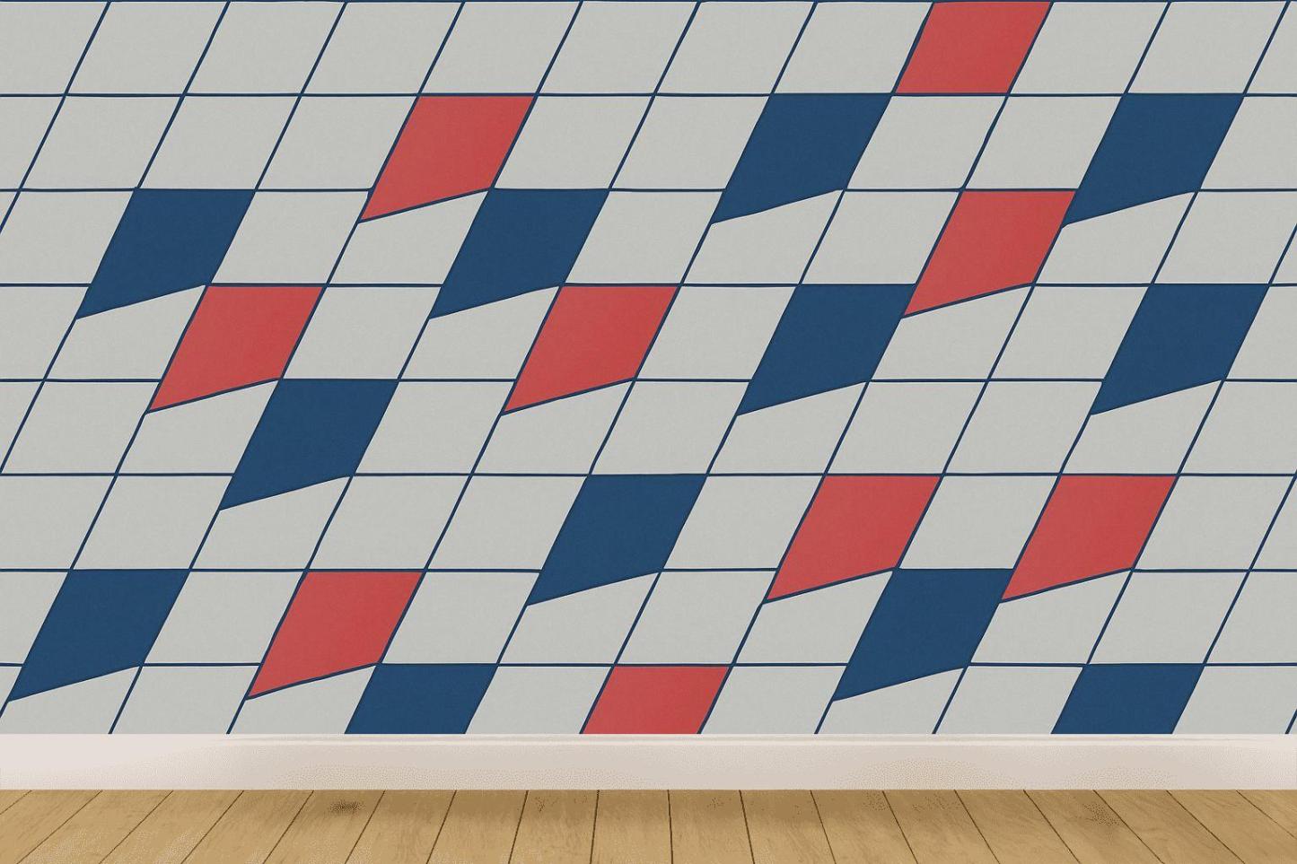 Sheared Grid Zig Relay unique pattern wallpapers