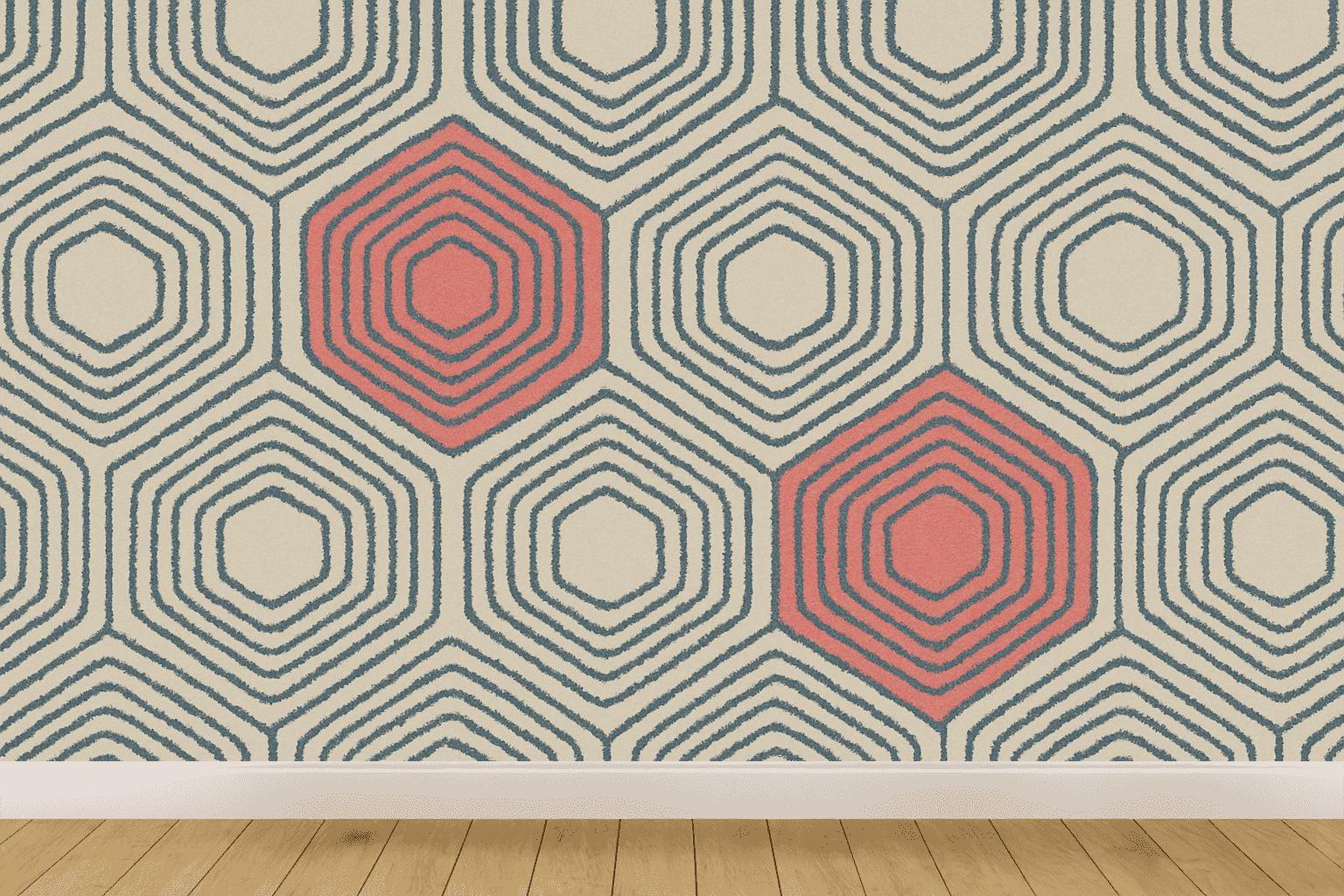 Hex Ripple Stitch Matrix stylish home wallpapers