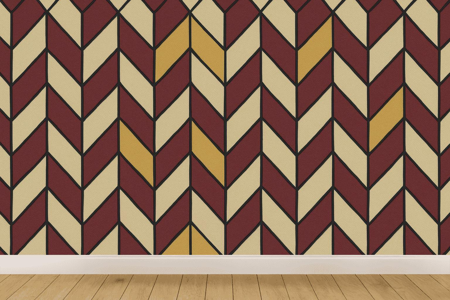 Stacked Rhombus Pulse Weave custom wallpapers