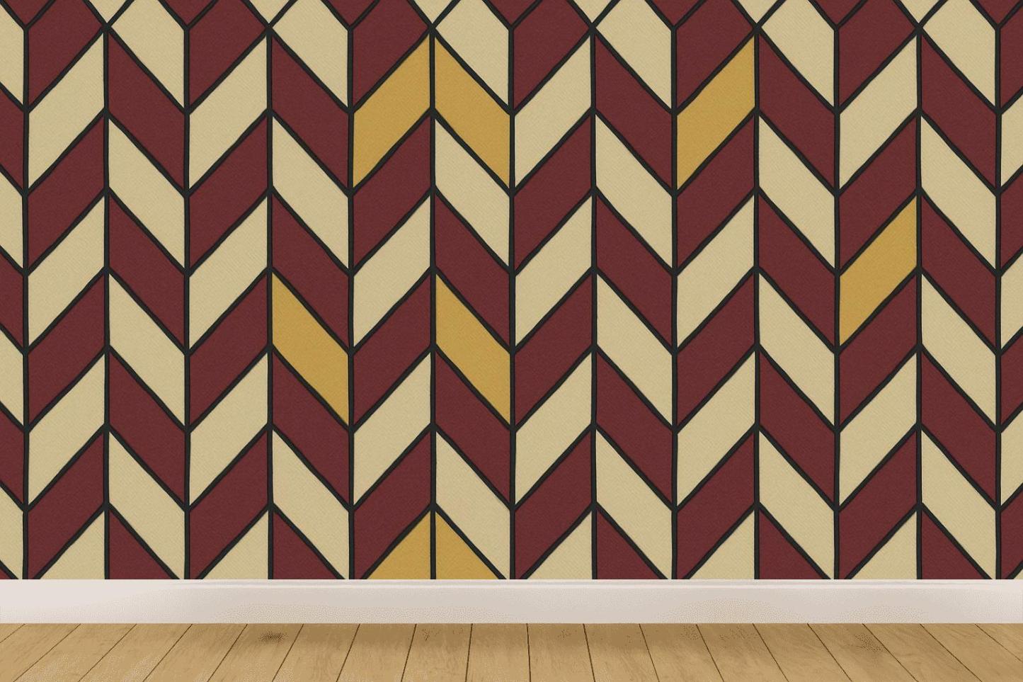 Stacked Rhombus Pulse Weave custom wallpapers