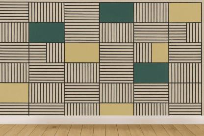 Orthogonal Hatch Study Blocks decorative wall murals