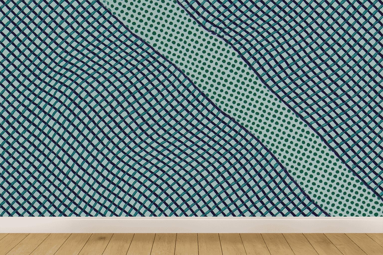 Moire Orbit Weave trendy peel wallpapers