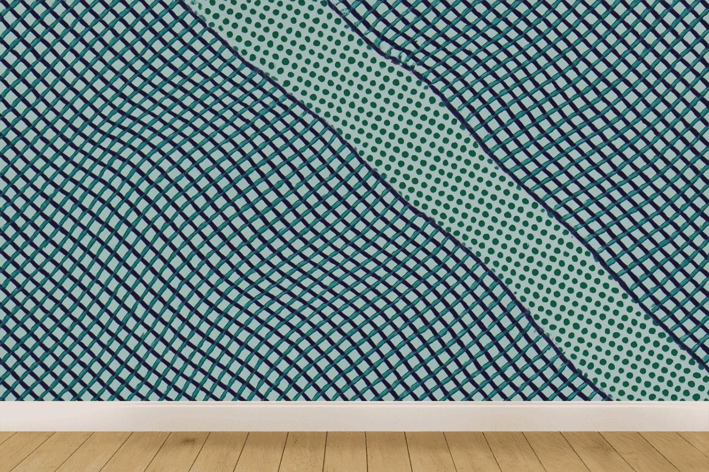 Moire Orbit Weave trendy peel wallpapers