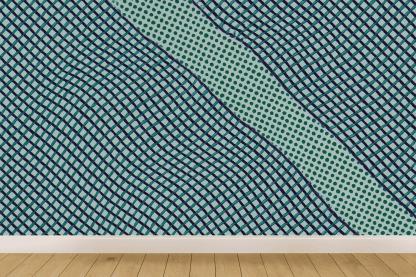 Moire Orbit Weave trendy peel wallpapers