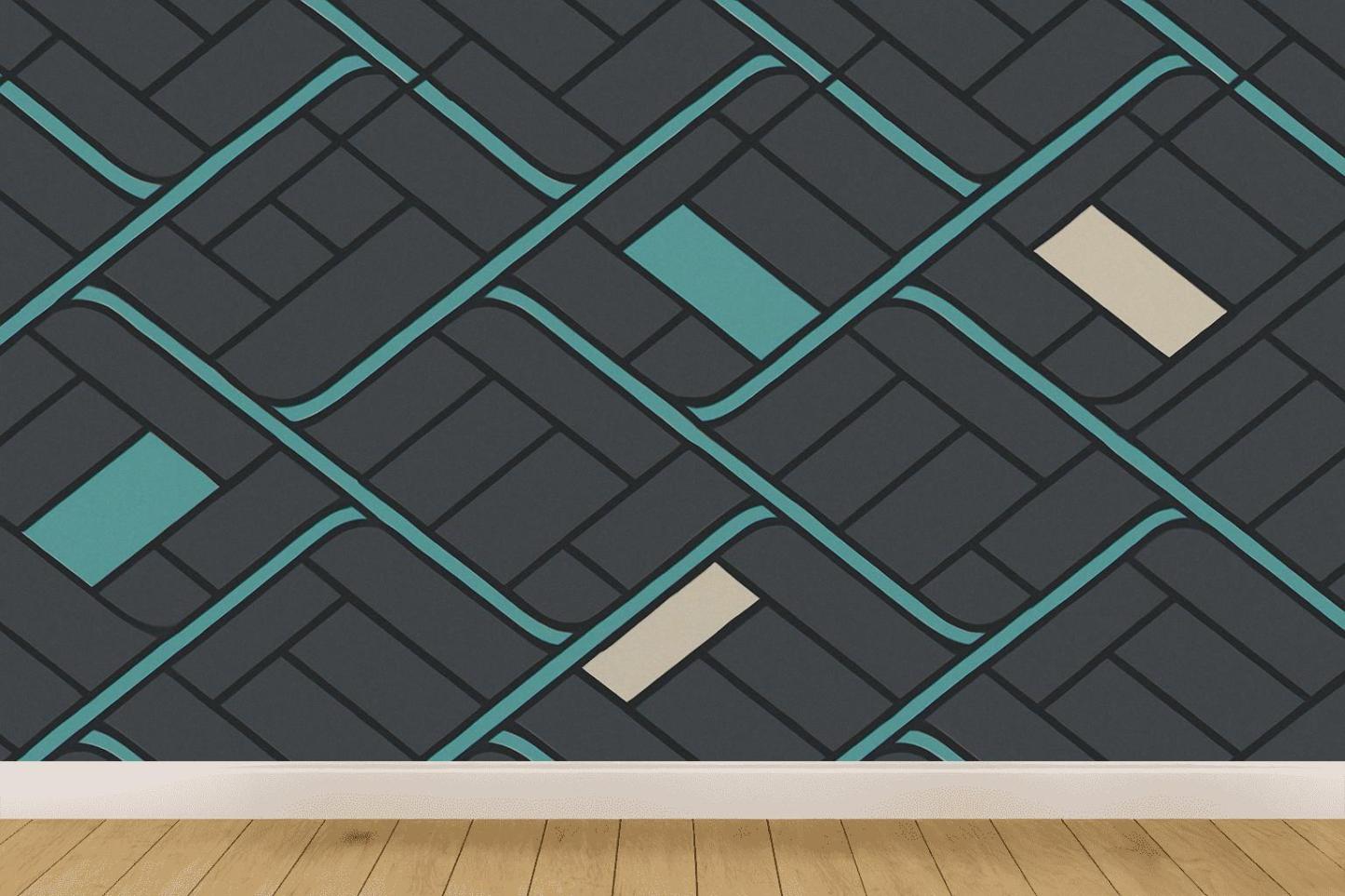 Herringbone Circuit Braid stylish home wallpapers