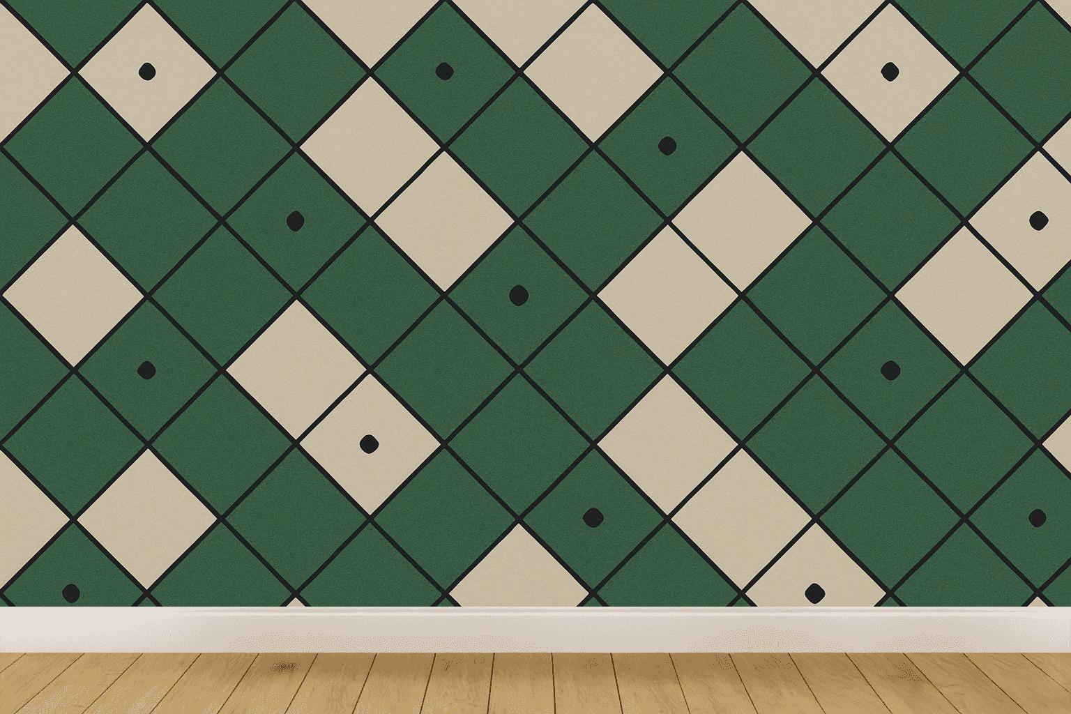 Diamond Index Lattice wallpapers for interior design