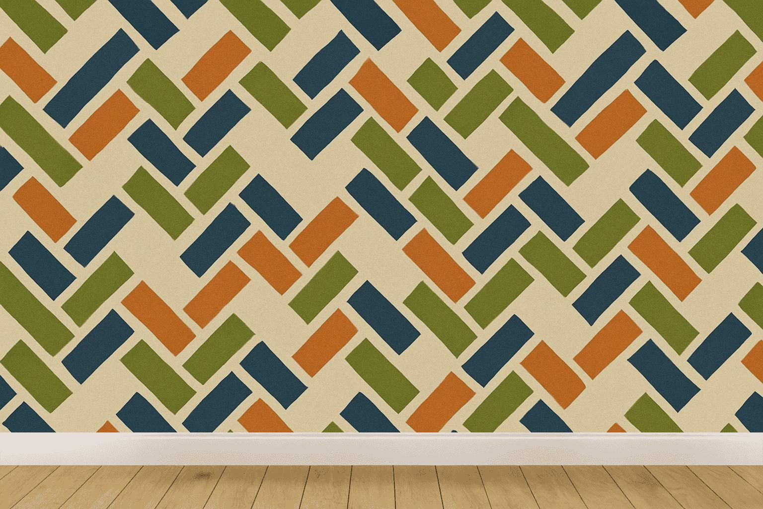 Herringbone Shard Mosaic stylish home wallpapers