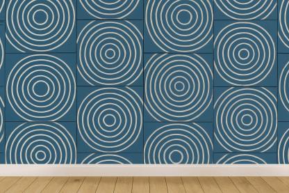 Concentric Track Ripple Tiles designer printed wallpapers