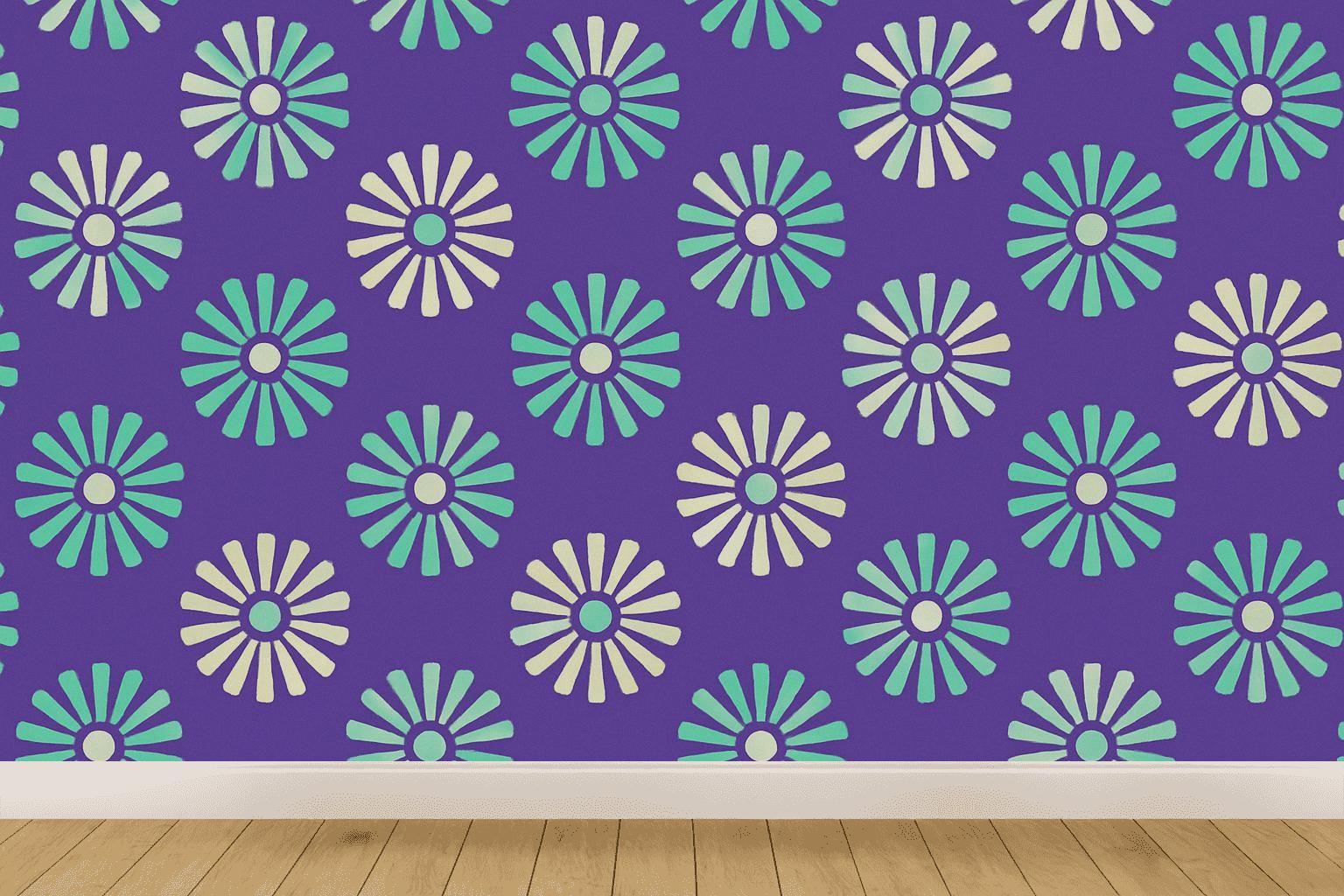 Radial Spoke Register Rosette Grid stylish home wallpapers