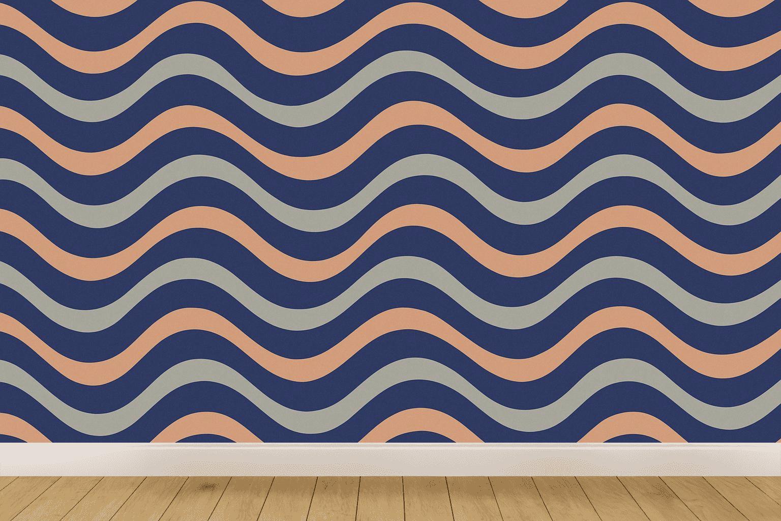 Sine Stripe Phase Multiplex stylish home wallpapers