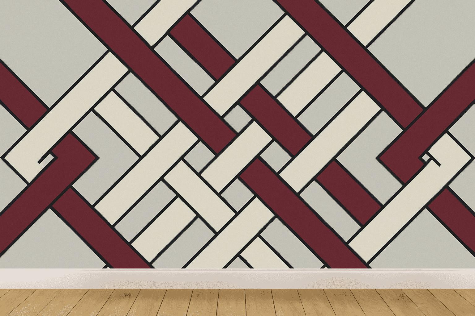 Braided Band Over Under Lattice wallpapers for interior design