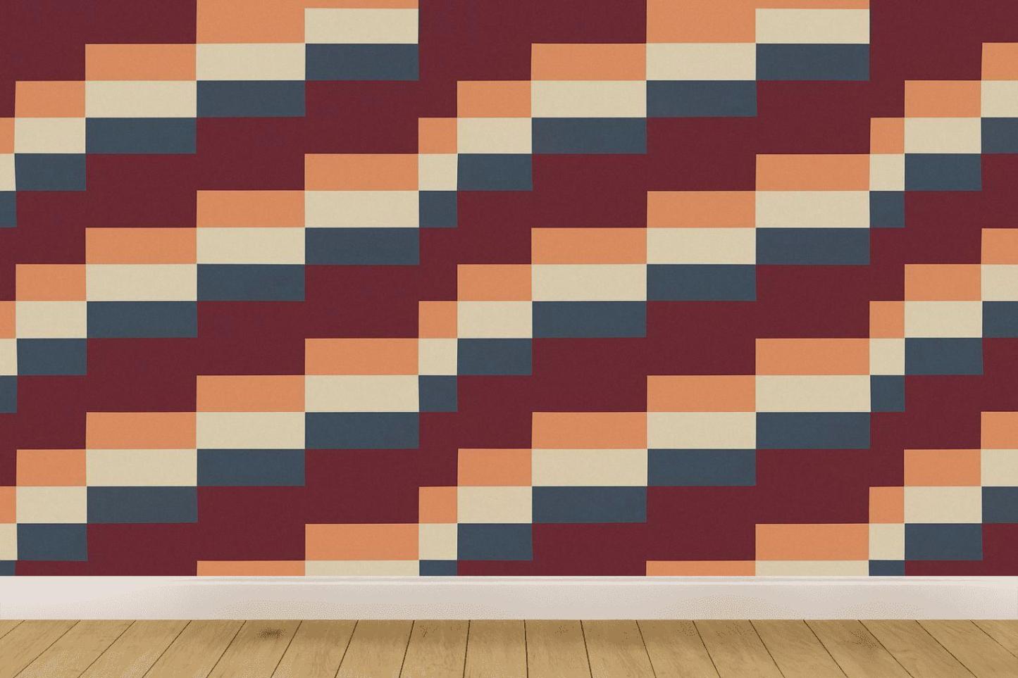 Step Stripe Quantize decorative wall murals