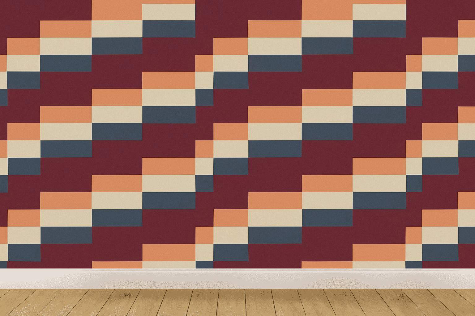 Step Stripe Quantize decorative wall murals