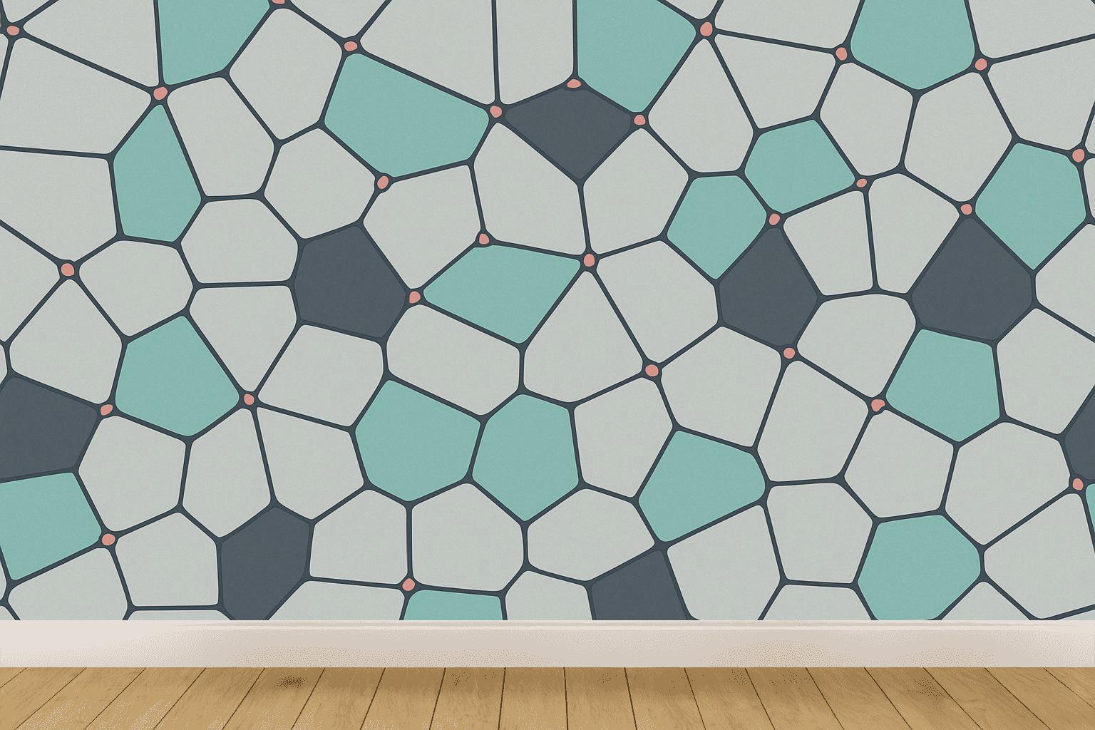 Voronoi Cell Chorus trendy peel wallpapers