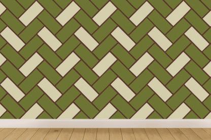 Rhombus Relay Herringbone personalized wall coverings