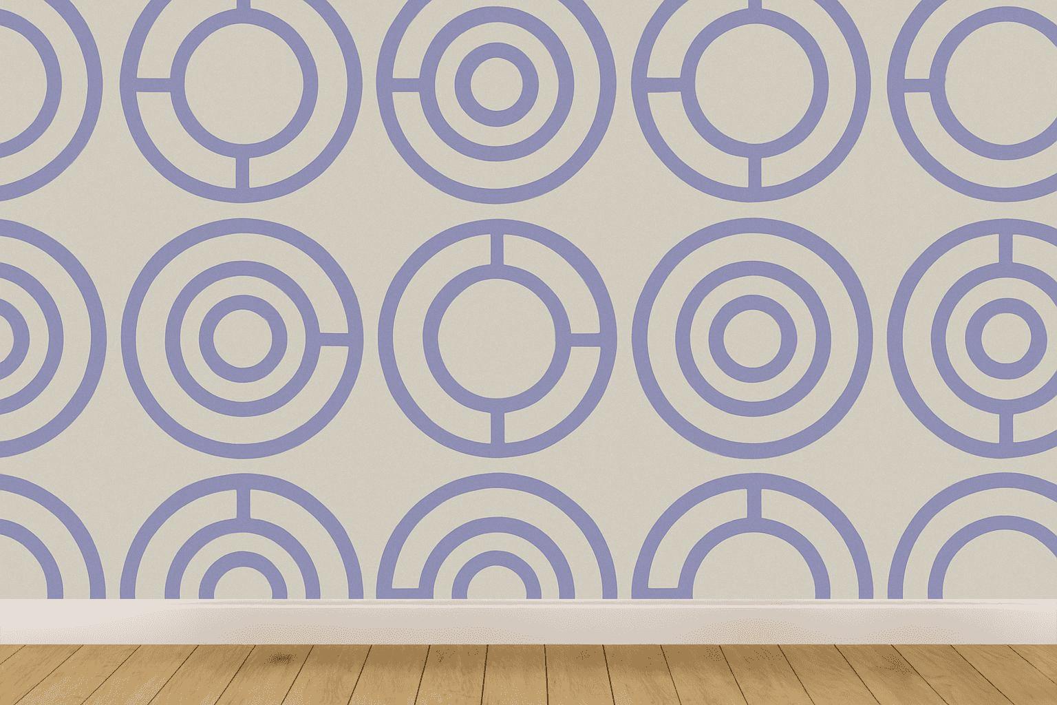 Radial Ring Index Tiles personalized wall coverings